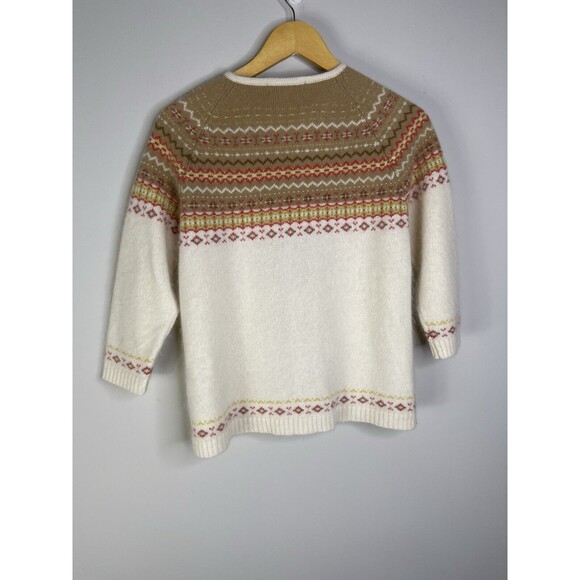 Casual Corner Womens 3/4 Sleeve Cardigan Size M VTG Fall Classic Grannycore - Picture 7 of 8